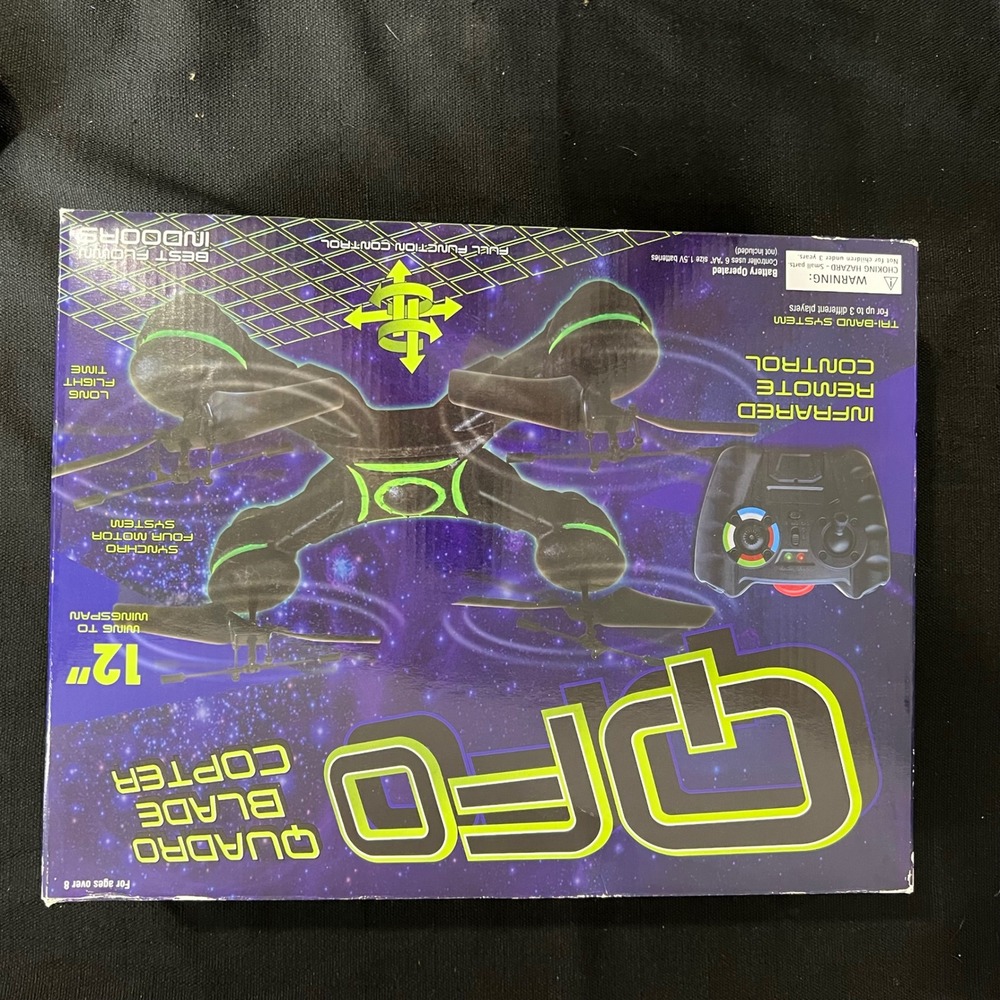 Playmaker Toys QFO Quadro Blade Copter 12in Infrared Remote Control Drone 226118